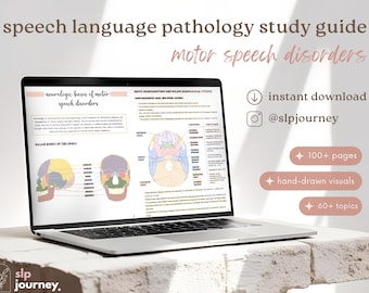 Speech Language Pathology Notes: Motor Speech Disorders (Digital Download)