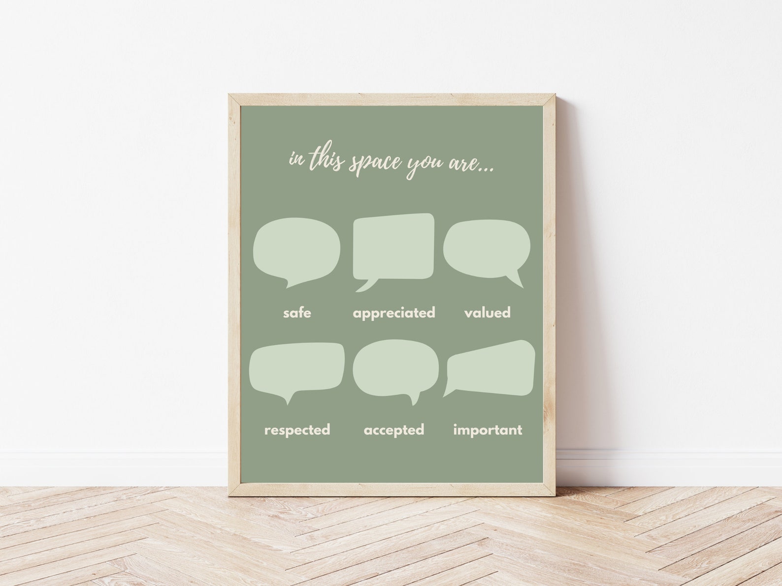 Safe Space Printable Poster: Speech Therapy Classroom Decor (digital ...