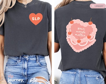 Coquette Cake, Trendy, Vintage Speech Therapy, Valentines Day Shirt | Gift for SLP, SLPA, Grad Student, Speech Language Pathologist