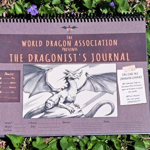 THE DRAGONIST&#39;S JOURNAL // Dragon Sketchbook // Artist Sketchbook // Children&#39;s Drawing Activity