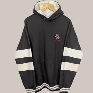 Vintage Fubu Sport Y2K Baggy Hoodie Fubu Crewneck Fubu Pullover Fubu Sweater Fubu Jumper Embroidery Logo Black Color Men’s Fit XL