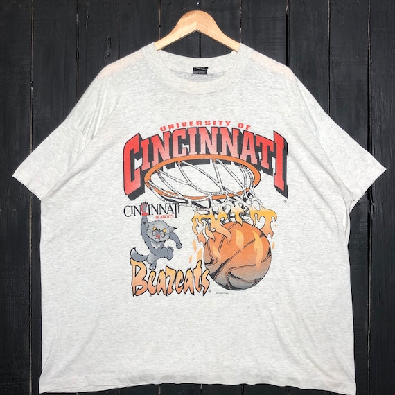 Vintage 90s Distressed Cincinnati Bearcats Basket… - image 1