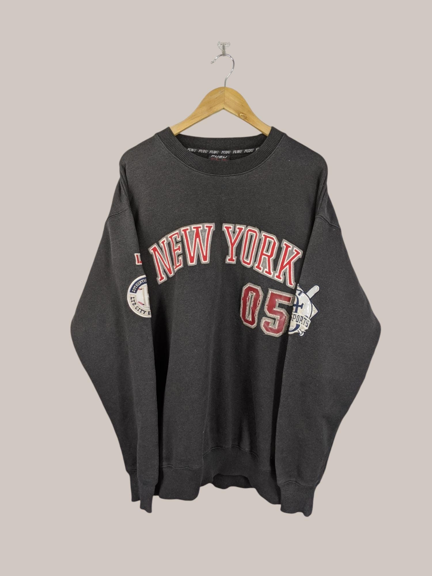 RARE Vintage Fubu New York Sweatshirt Fubu Crewneck Fubu Pullover