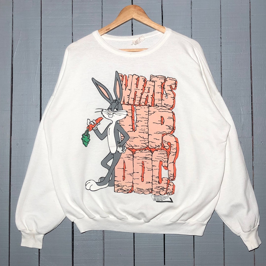 bunnybunnygun - Showa Blue Fleece Sweatshirt Oversized Vintage