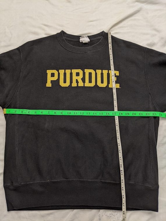 Vintage Purdue University Champion Reverse Weave Sweatshirt, Black