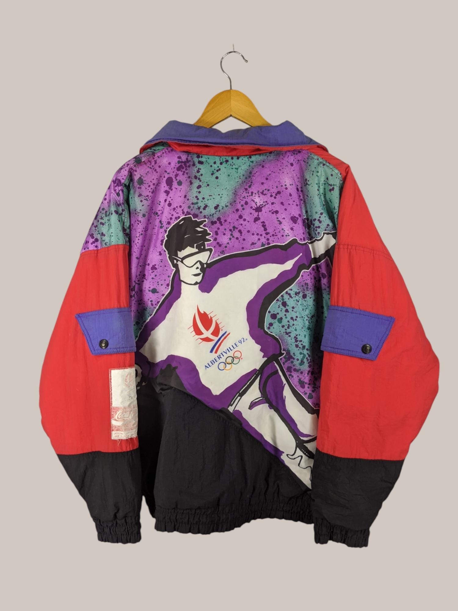 RARE Vintage 1992 Albertville Coca-cola Olympics SKI Jacket Coca