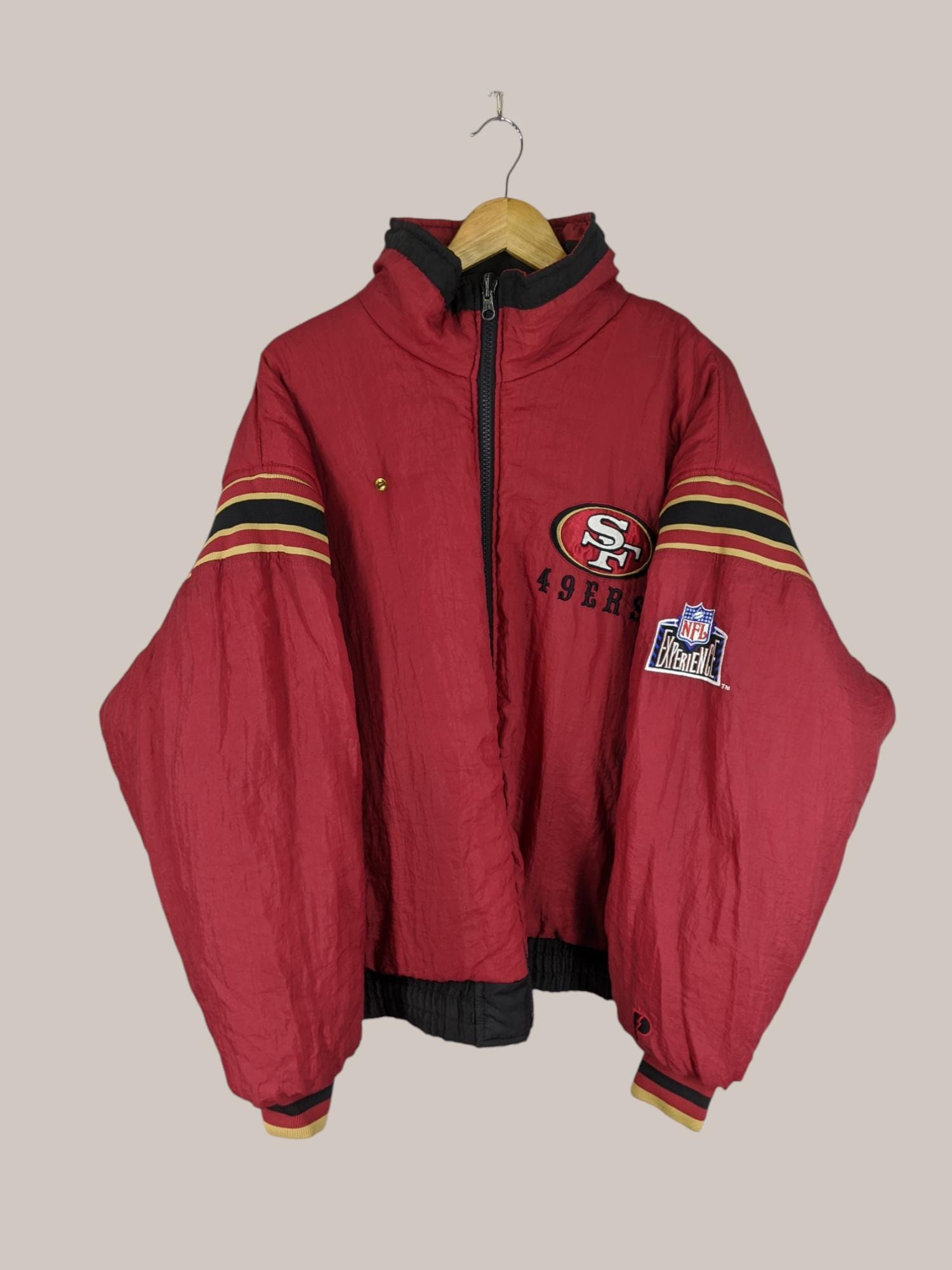 RARE Vintage 90s 49ERS San Francisco NFL Reversible Jacket by Pro