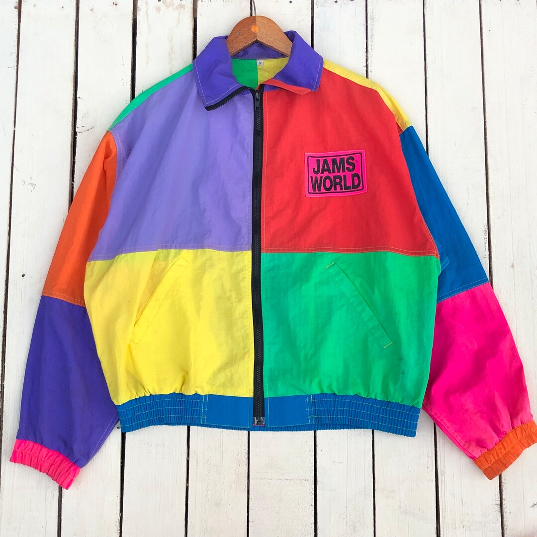 RARE Vintage 80s Jams World Jacket Crewneck Jams World Sweatshirt Jams
