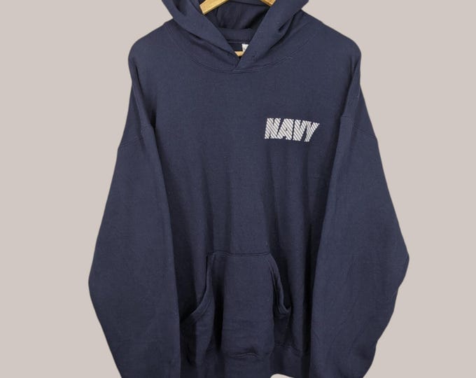 NAVY KNOCKOFF HOODIE