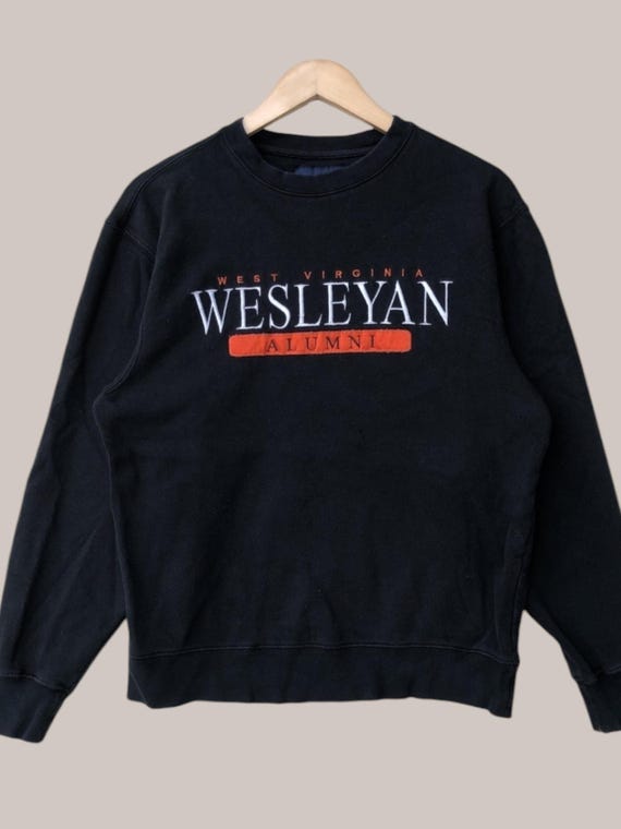 Vintage Virginia Wesleyan University Sweatshirt Wesleyan Crewneck Virginia  Wesleyan Sweater Wesleyan Marlins Embroidery Logo Black Medium - Etsy Canada