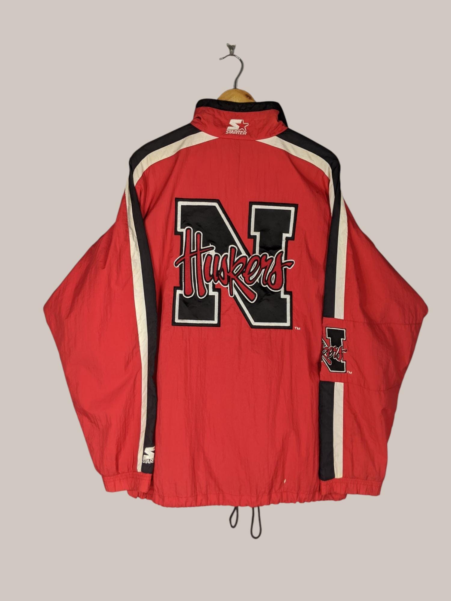 Vintage Starter NFL Nebraska Cornhuskers Insulated 1/2 Zip