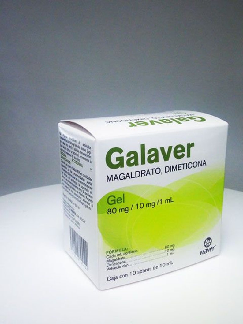 Galaver Gel 80 Mg/ 10 Packets Each 10 Ml Relieves Gastritis Etsy