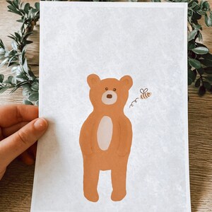 Postkarte Bär/ Postkarte A5/ Postkarte Kinder/ Geburtstagskarte