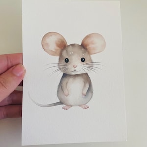 Postcard Mouse/ Postcard A6/ Postcard Children/ Birthday Card