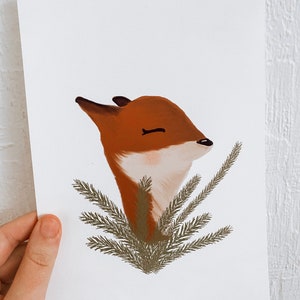 Postcard Fox / Postcard A5 / Postcard Children / Birthday Card