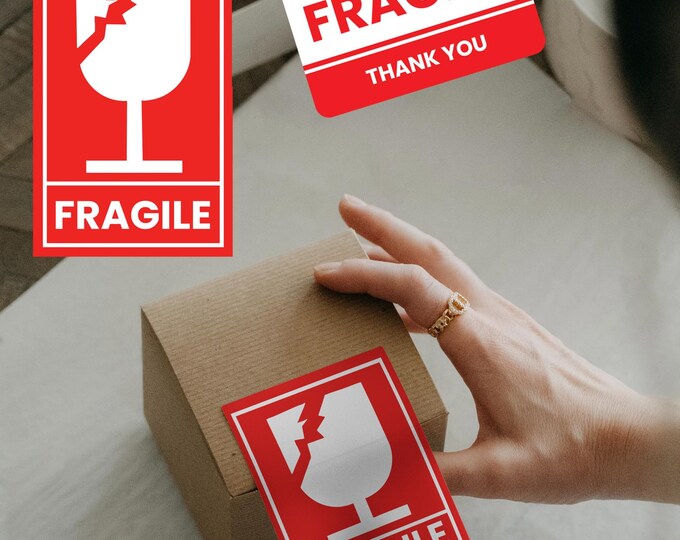Printable Fragile Stickers: Handle With Care Labels (digital Download ...