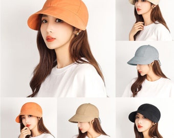 Women Summer Sun Hat Boonie Ponytail Wide Brim Sun UV Protection Travel Cap New