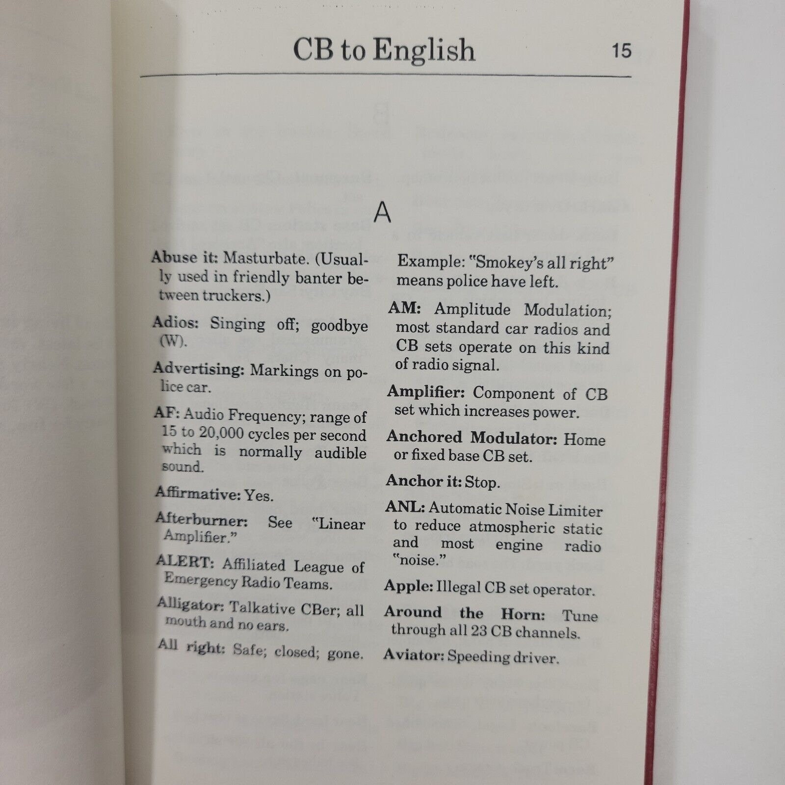 CB Dictionary Terms Definitions Radio 10 Codes Jargon FCC Etsy