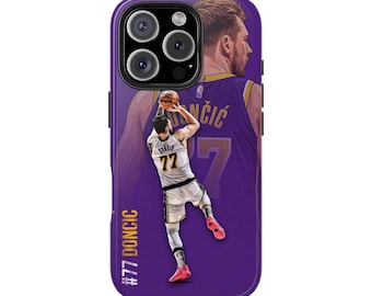 Luka Doncic Lakers iPhone/Samsung Case: Protective Sports Phone Cover