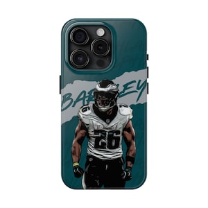 Coque de portable Saquon Barkley Eagles Coque pour iPhone Saquon Barkley Samsung Coque Philadelphia Eagle Coques de portable robustes Cadeau pour amateur de football