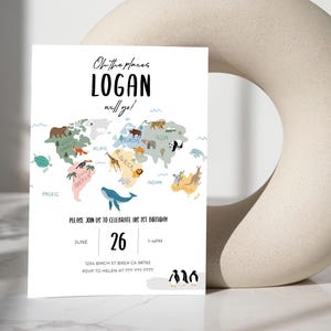 Oh the Places You'll Go! Birthday Invitation, Adventure Awaits Editable ...