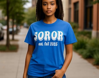 Zeta Phi Beta Soror & Year Crossed T-Shirt (Unisex)