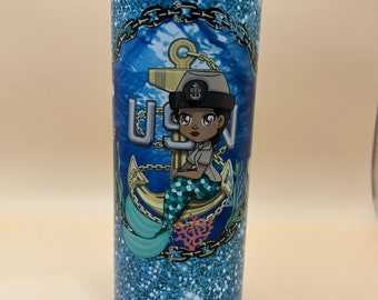 Bicchieri personalizzati militari da 20 once Navy Chief