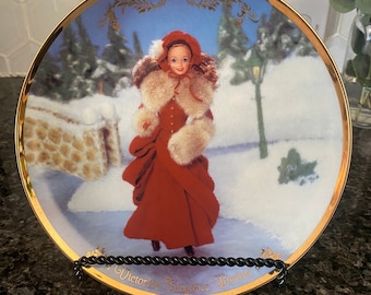 Hallmark - Talerz kolekcjonerski Victoria Elegance Barbie - Edycja limitowana nr 8602 z 24 500 sztuk - Oryginalne pudełko i certyfikat