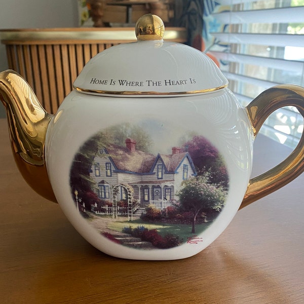 Thomas Kinkade "Painter of Light" Teapot - Collectible Ceramic Art