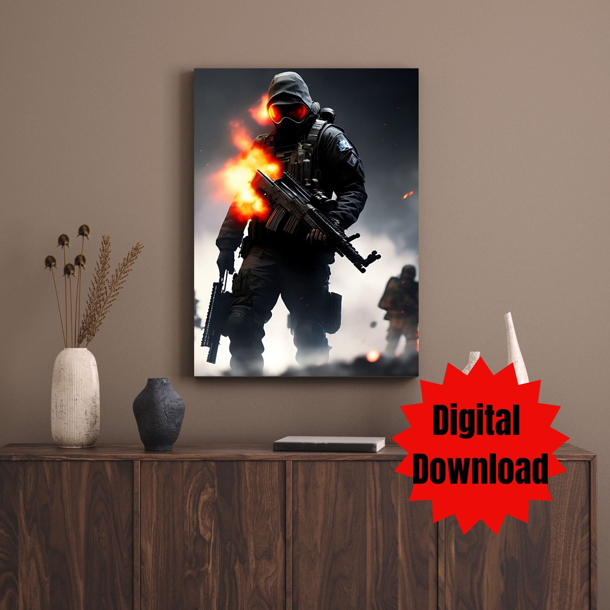 Ghost Cod MW2 Art Print for Sale by elykoi