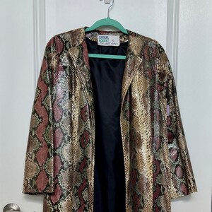 Python Trench Coat Etsy