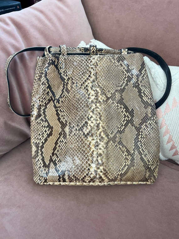 Vintage Sharif Real Snakeskin Backpack Purse