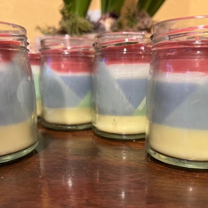 7 oz. Multi-colored Handmade Soy Candles