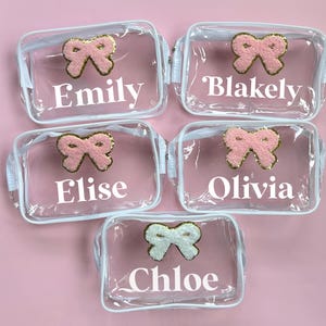 Bogen Thema Party Favor Geschenk Tasche Beauty Kit Kosmetiktasche Personalisierte Spa Party Tasche Für Teen Sleepover Mädchen Wochenende Goodie Bags Verwöhnparty