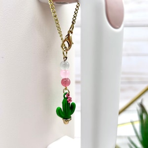 Stanley tumbler charm water bottle cactus charm Stanley accessory cup handle charm Stanley tumbler cup ombre bead cup charm Simple Modern