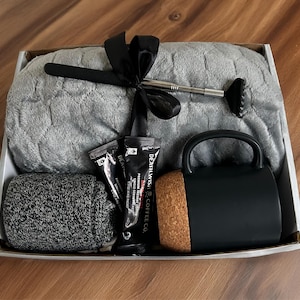 Men Self Care Gift Box Man Cave Essential Comfort Care Package Men Employee Appreciation Gift Get Well with Blanket Sock Mug Coffee Lover