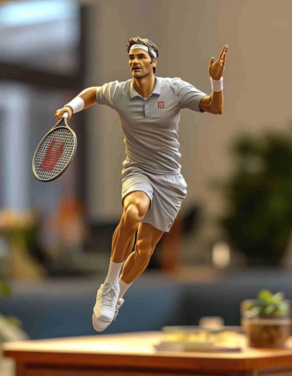 ROGER FEDERER フェデラー　フィギュア Roger Federer Custom Figurine -sculpted in Your Favorite Pose for