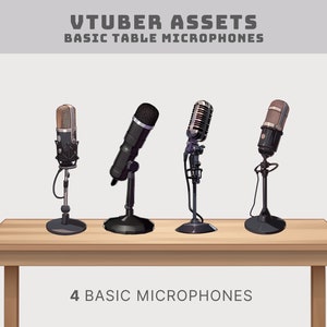 vtuber mic vtuber assets basic microphone vtuber microphone twitch overlay png tuber mic vtuber black mic anime mic black mic stream asset