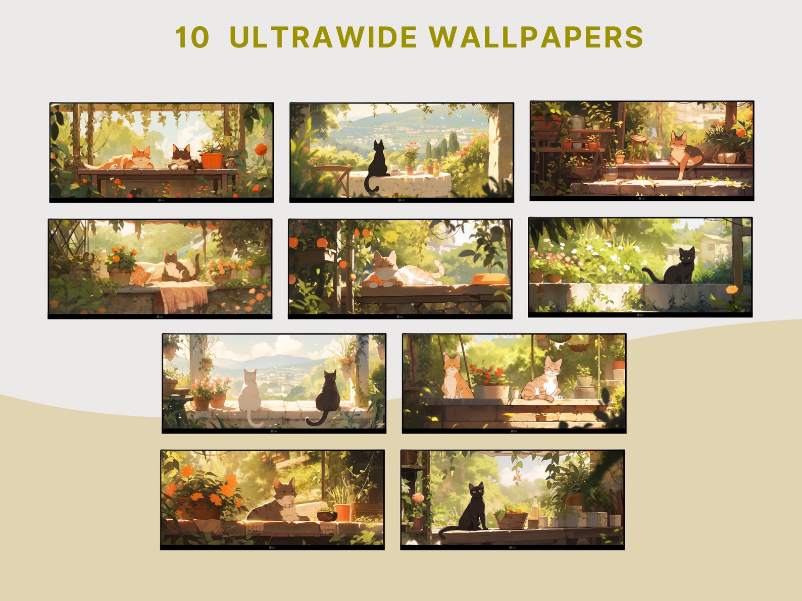 cute-cat-ultrawide-wallpaper-cozy-cat-wallpaper-cottagecore-aesthetic