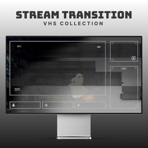 glitch stinger transition halloween twitch stinger dark vhs transition obs horror retro stinger stream halloween overlay ghost animated obs