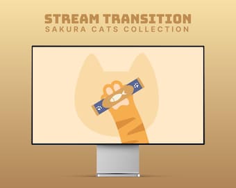 cute cat stinger transition cat stream transition cozy stream overlay cute cat twitch overlay animated cat stream overlay twitch cat cute