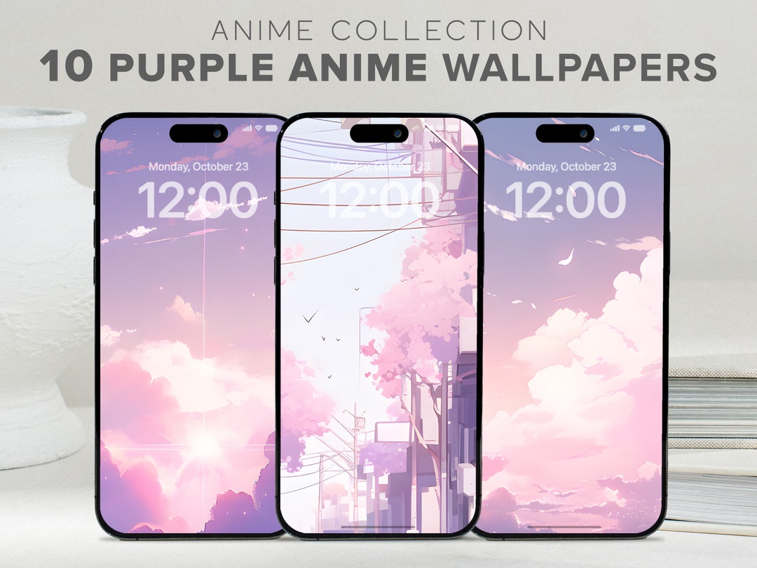 Purple Anime Wallpaper Aesthetic Cloud Wallpaper Sky Anime Wallpaper ...