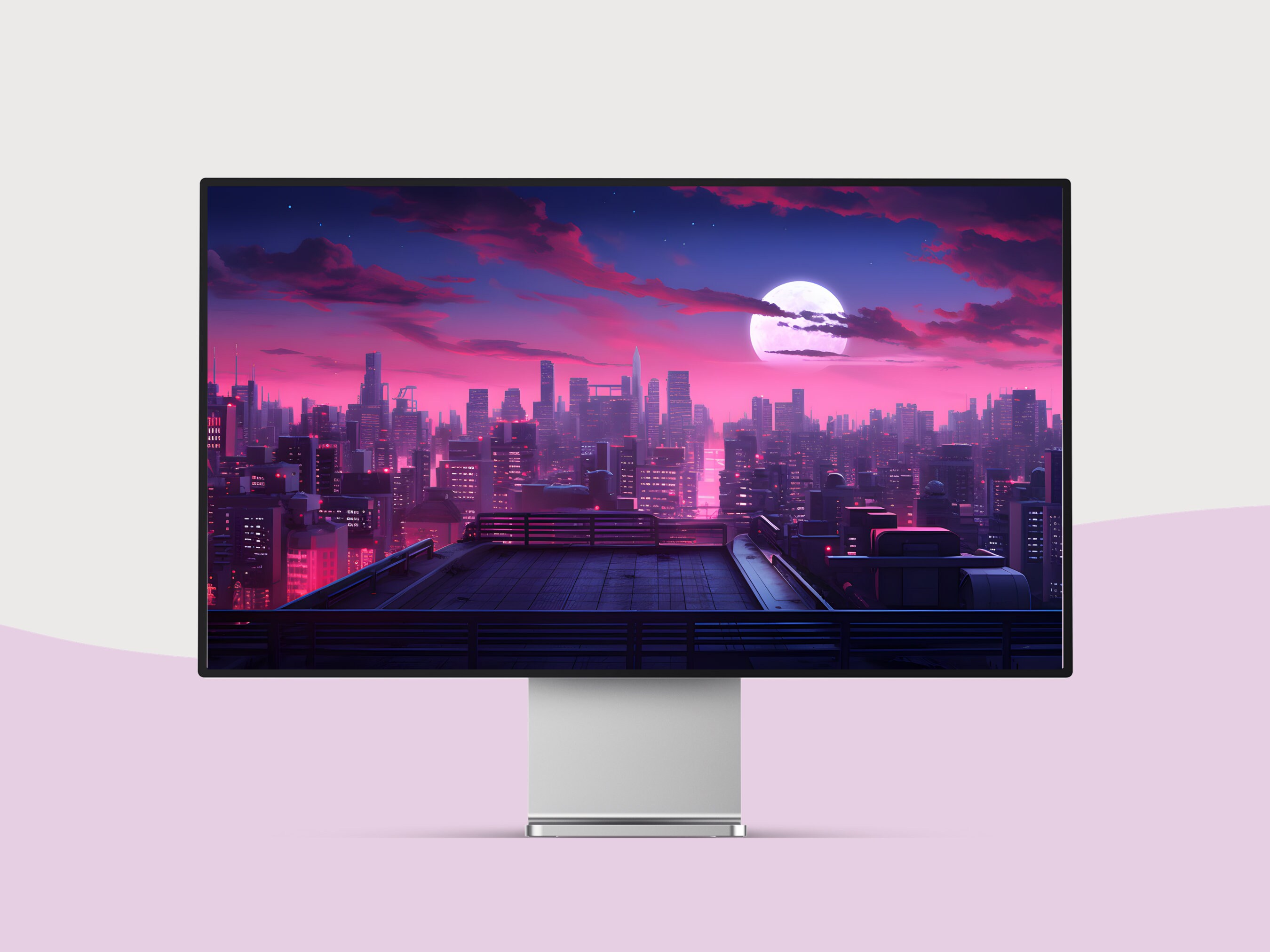 Pink Wallpaper Lofi Desktop Wallpaper Aesthetic Pink Lofi Wallpaper ...