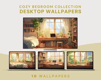 gemütliches Desktop-Hintergrundbild gemütliches Schlafzimmer-Hintergrundbild gemütliches Frühlings-Hintergrundbild CottageCore ästhetischer Hintergrund Gemütliches Ghibli-Hintergrundbild Lofi