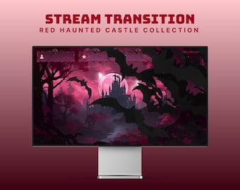 vampier twitch stinger geanimeerd halloween stream overgang vleermuis stinger twitch rood goth overgang stream vampier overlay spookachtige trekking obs