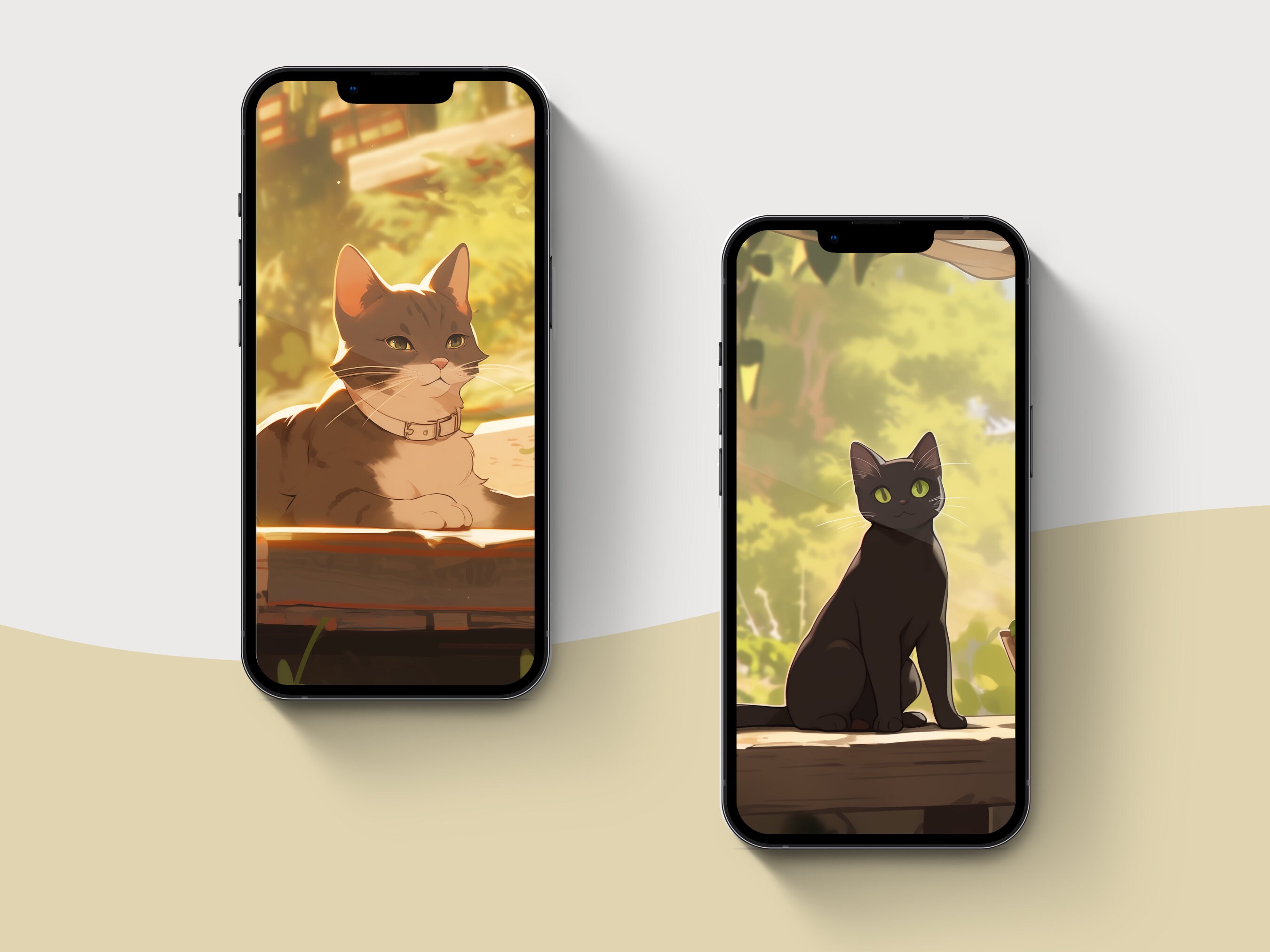 Cozy Cat iPhone Wallpaper Cute Cats Anime Phone Wallpaper Cottagecore ...
