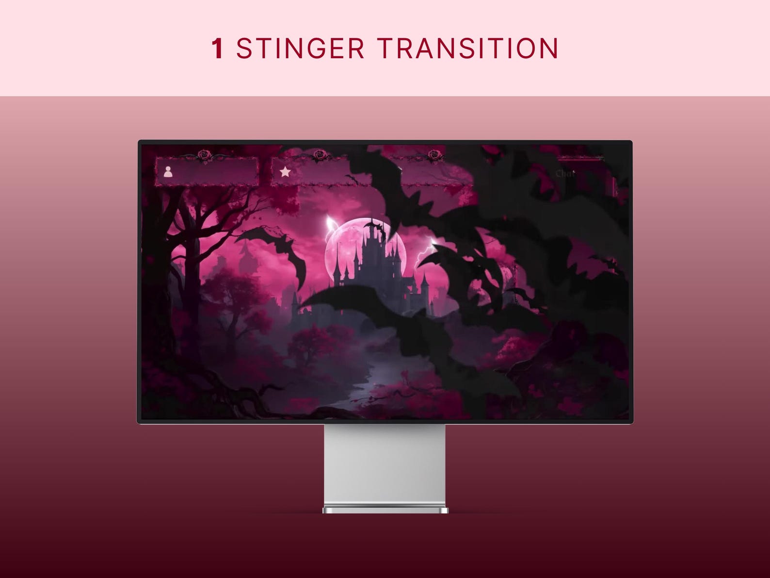 Vampire Twitch Stinger Animated Halloween Stream Transition Bat Stinger ...