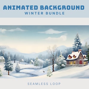 gezellige winter geanimeerde achtergrond winter geanimeerde achtergrond vtuber stream twitch achtergrond vtuber twitch overlay winter achtergrond kerst