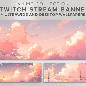 Puede incluir: Tres ilustraciones digitales de un cielo de puesta de sol rosa y naranja con nubes. La imagen superior es una vista panorámica, las dos imágenes inferiores están recortadas para mostrar una vista cercana de las nubes y el cielo.