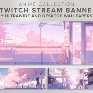 Buy Custom Twitch Banner  Pink  Aesthetic  Anime  Glitch  Online in  India  Etsy